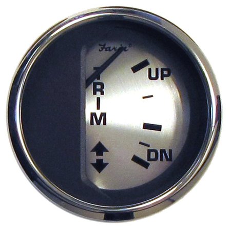 FARIA BEEDE INSTRUMENTS Faria Spun Silver 2" Trim Gauge f/Mercury/Mariner/Mercruiser/Volvo DP 16016